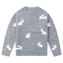 Bara Bara girls sweater 2020 winter new childrens big children pullover sweater 22034200809