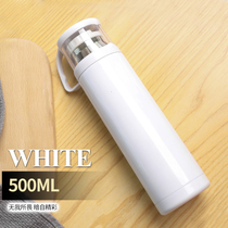 Blank transparent cover thermal transfer thermos cup outdoor sports portable water cup office sublimation water Cup 500ml