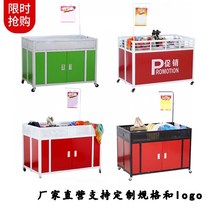 Shelf pile head sales clothing store display rack car dump truck stall float truck supermarket folding promotion desk