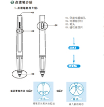 Step high point reading machine pen t2 point reading pen home teaching machine t2 pen special accessories stylus pen practice pen T2
