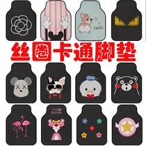 Car suede footbed single sheet main driving monolayer co-pilot ground mat carpet style universal car cushion special foot cushion
