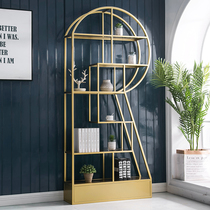 Nordic shelf shelf simple partition office bookshelf floor industrial wind multi-layer shelf creative display rack