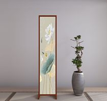 Screen partition wall living room modern simple bedroom blocking porch home mobile Chinese small apartment single fan decoration