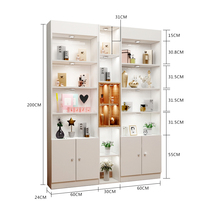 Beauty salon product display cabinet combination nail salon cabinet landing container skin care product cabinet cosmetics display cabinet