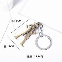 One Piece Keychain pendant Joba Luffy Decorative School Bag Skull Key chain Car Metal waist hanging men