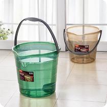 Large transparent bucket thickness plastic washing bucket student dorm bucket wash driver toilet household plastic bucket