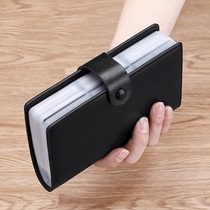 Rice straw man card bag male real cow leather large capacity long card holder card holder card leather card multi-position cards cards cards cards
