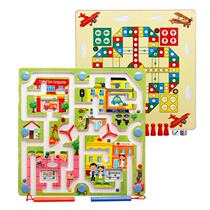 Magnetic finger maze Childrens magnetic iron pen Maze Toy walking beads Puzzle Concentration training game