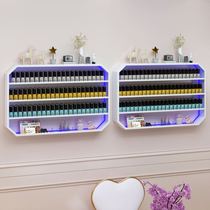 Nail art shelf with nail art shelf on the wall nail polish storage frame