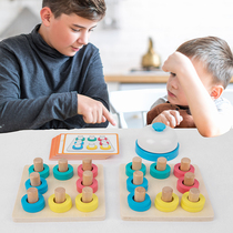 Early lessons intellectual building blocks Toy baby Colour Cognitive Young Children Fine Action Training Male girl 2-9 years old