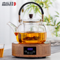 Tea brewer tea stove electric ceramic stove boiling teapot small full glass set office home automatic Japanese