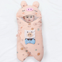 Newborn baby is a newborn bag autumn and winter thickened pure cotton baby parcel out supplies dual-purpose quilt