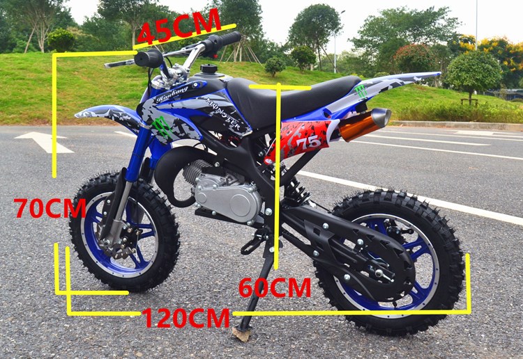 21 mini motorcycle fuel car Children gift small 2 rush off-road 49 electric start small motorcycle gasoline