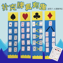 Kindergarten District Corner Materials Zhongda School District Playing card games Play teaching aids ring creation puzzle release self-made
