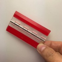 Acrylic hinge 304 stainless steel shaft nail-free transparent hinge self-adhesive hinge acrylic adhesive-free folding magic