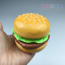 New Chichele Toys Pizza House Kitchen Hamburger Bread Fruit Vegetable Cut Look at Steak Egg Tart Ice Cream