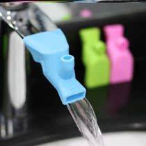 Silicone faucet guide mouth travel portable extension nozzle extension water nozzle frog rubber extender protective cover