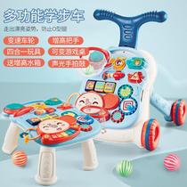 Baby toddler anti-baby multi-function step walking booster car toy rollover learning leg driver o1 childrens hand