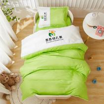Custom kindergarten quilt three-piece set childrens nap into the kindergarten six-piece set with core cotton winter quilted bedding set