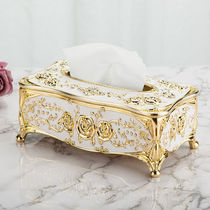 European style drawing box fashion home living room tea table tissue box creative home high-end table napkin paper box