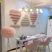 Nail salon nail polish glue storage cabinet new nail polish display shelf beauty cabinet placed on wall shelf