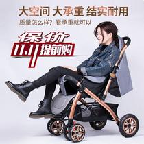 Stroller can sit in a light folding portable 0 to 3-year-old baby cart pushcart pushcart pushcart