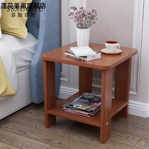 Coffee table bedroom bedside table rack rental house square table ins small living room multifunctional office small square table