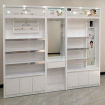 Simple beauty salon skin care products display rack product display cabinet bag rack baked lacquer cosmetics display cabinet display cabinet