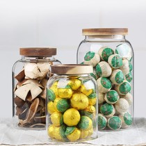 Zhenqi large capacity glass tangerine peel jar high borosilicate glass storage jar home kitchen food storage sealed jar