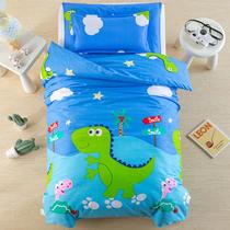 Kindergarten quilt three pieces of pure cotton children enter the garden nap and thick winter bedding baby bedding six pieces containing core