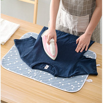 Ironing pad desktop folding portable household hanging clothes steamer hanging wall ironing clothes insulation pad high temperature anti-scalding pad