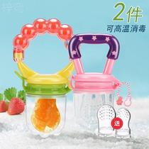 - Baby eats fruit auxiliary machine bites the teeth and grinding tooth stick tool to add pacifier baby bite