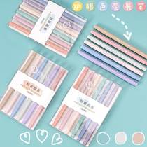 Light luxury style super soft head eye color highlighter 6-color set ins creative stationery student writing tool marker pen