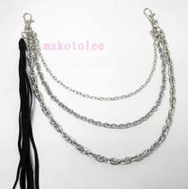 Tassel hip-hop leather mens pants chain street dance people waist chain punk metal personality Japanese and Korean version of multi-layer non-mainstream Women