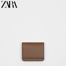 ZARA Spring New Pint Mens Bag Brown Card Clip Type Zero Wallet Tide Pack 3811920105