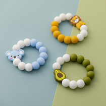 Teeth gum baby molars toy food grade silicone cartoon animal bracelet baby appease artifact bite glue can be boiled