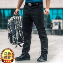 Spring and autumn outdoor archon tactical pants mens summer quick-drying elastic multi-pocket slim wear-resistant overalls thin army