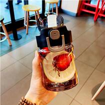 Korean Net red with suction tube Cup adult portable simple children ins boys Cup female Cute Sports Cup