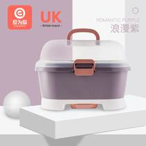 Baby bottle storage box drain water dustproof baby bottle drying rack childrens tableware drying sealed large storage box