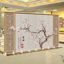 Chinese style screen Hotel private room Hotel and home office logo custom partition living room folding mobile simple