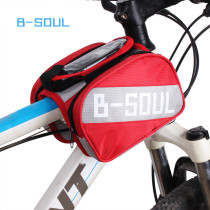 Bicycle bag mountain bike Beam front pipe bag bicycle childrens folding car saddle bag riding equipment front beam bag