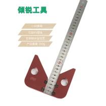 Woodworking round center ruler 45 degree angle Scriber woodworking round center line scribe beech wood scribing line