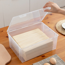 Large noodle storage box long strip hanging noodle fresh-keeping box rectangular pasta large-capacity food sealing box