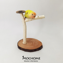 Tiger skin Xuanfeng Peony Parrot Bird Tree Tree Tree Training Special Toys
