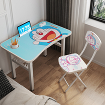 Children desk chair study table foldable home student children special table writing homework table and chairs suit