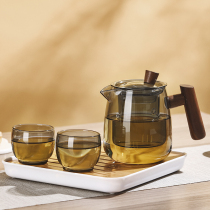 Glass Teapot Tea Tea Home Cooking Tea Special Cooking Tea Machine Burning Water Single Pot High Temperature Resistant Burning Tea Full Glass Cooking Kettle