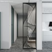 Metal Wrought iron entrance private room decoration partition Nordic custom hall Hollow screen Office brake Modern home
