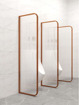 Public toilet partition board toilet urinal shielding stainless steel Changhong glass partition wall customization