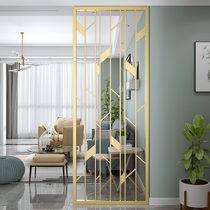 Wrought screen partition wall living room hollow entrance entrance Nordic Net red wind modern metal light luxury office decoration