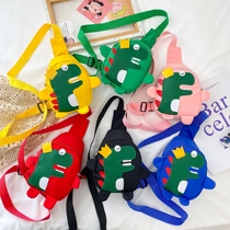 Net red children's bag 2021 new fashion boy shoulder cute dinosaur bag little girl messenger bag